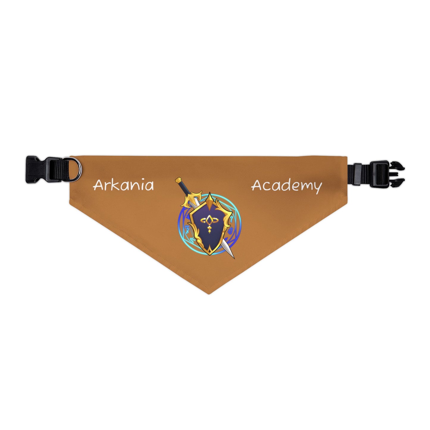 Arkania Academy Pet Bandana Collar (Brown)