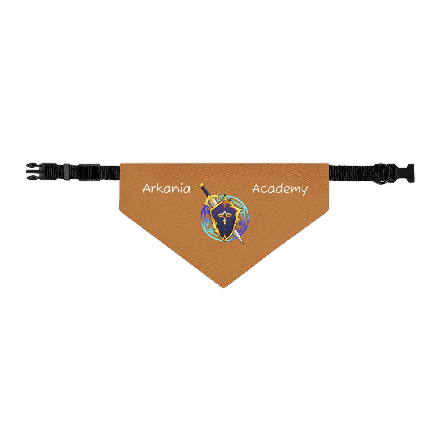 Arkania Academy Pet Bandana Collar (Brown)