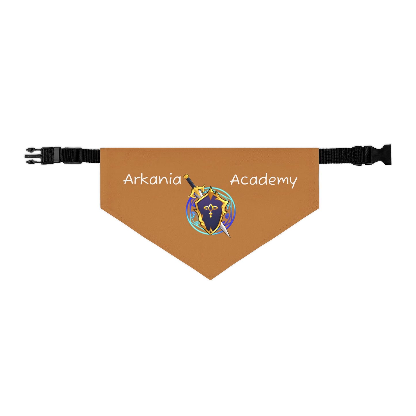 Arkania Academy Pet Bandana Collar (Brown)