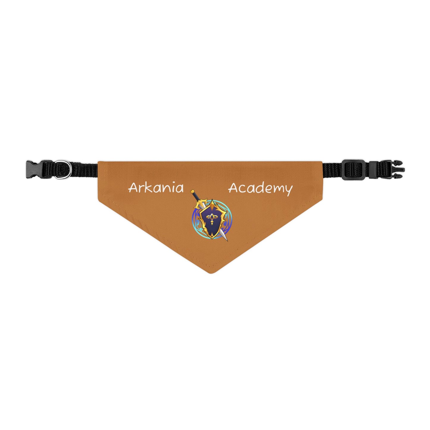 Arkania Academy Pet Bandana Collar (Brown)