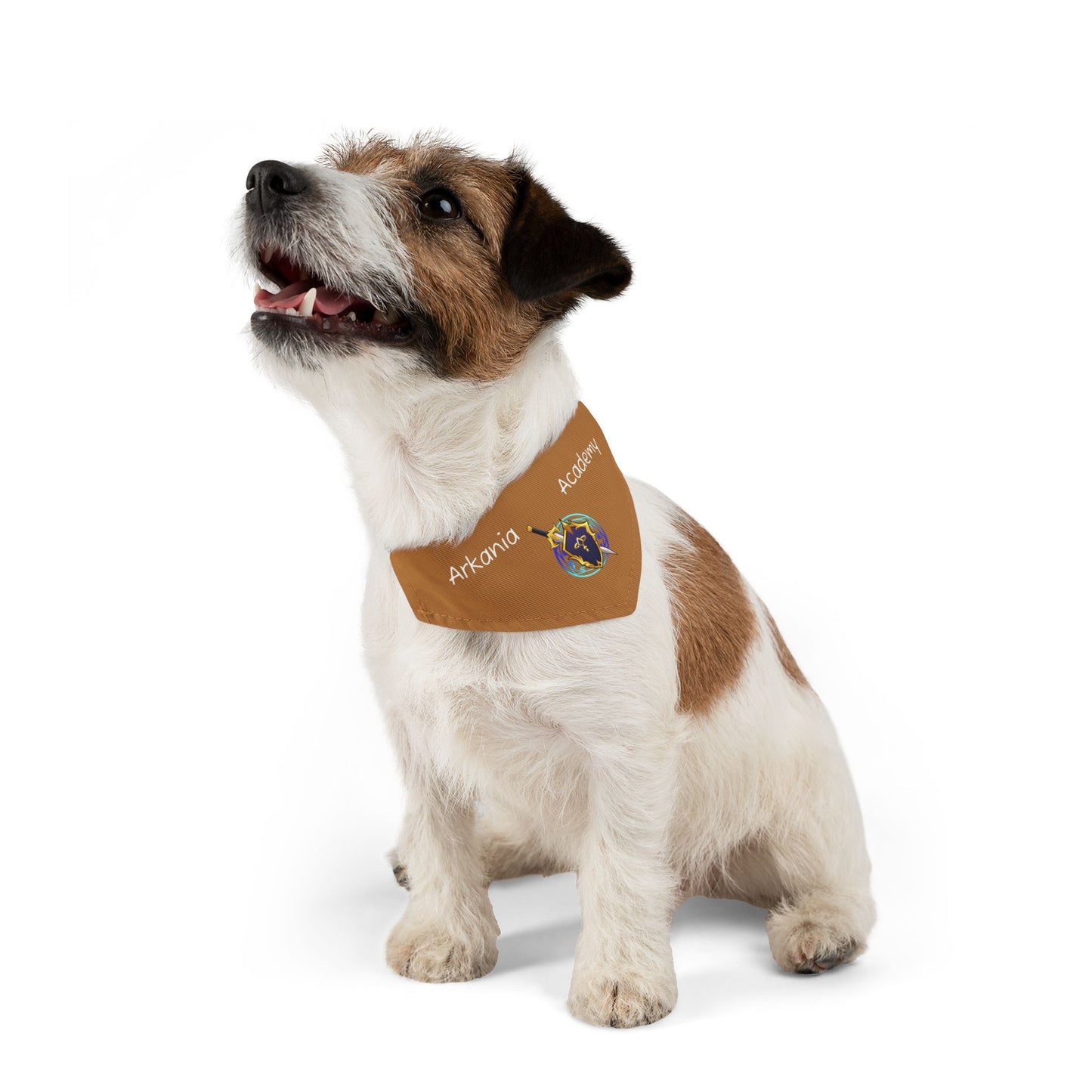 Arkania Academy Pet Bandana Collar (Brown)