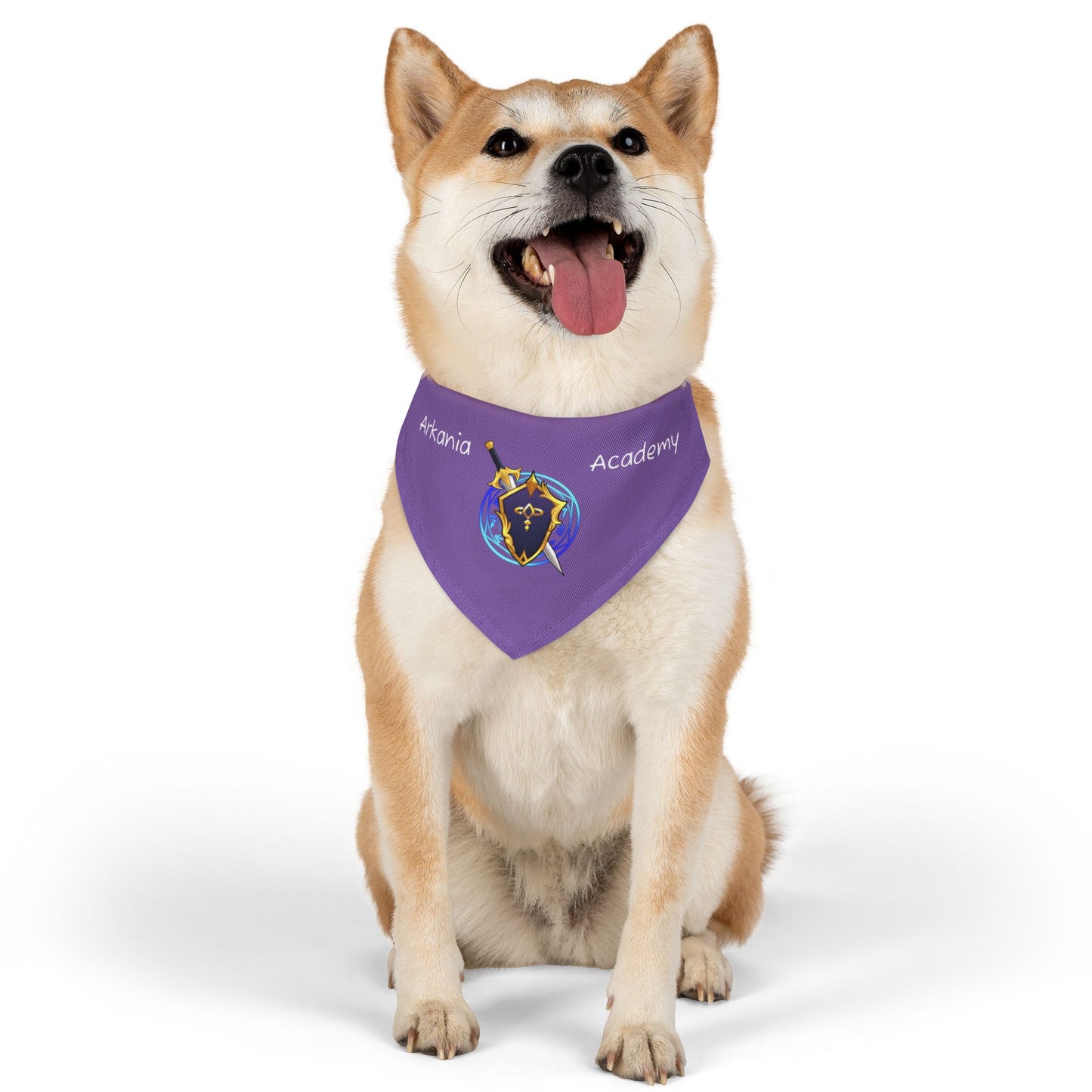 Arkania Academy Pet Bandana Collar (Light Purple)